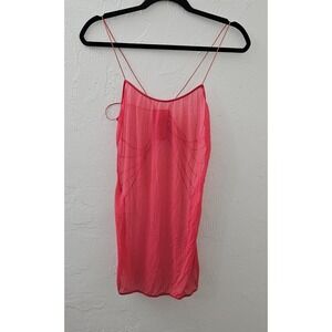 Vintage 2006 Victoria's Secret Red Size Small Dress Lingerie Nylon Spandex